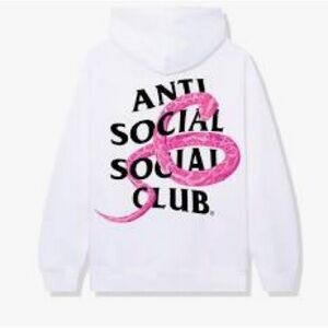 White Anti Social Social Club Grass Hoodie